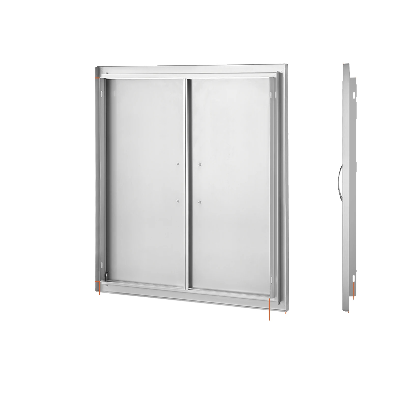 Bbq-zugangstür, Edelstahlkonstruktion, Bündiger Einbau, 31x31 Zoll