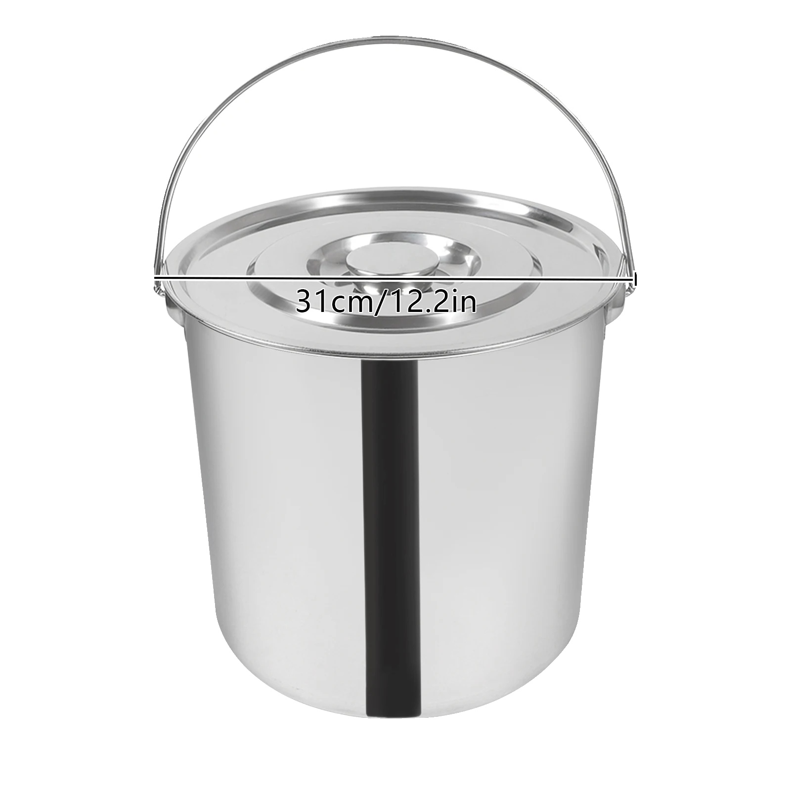 Wassertank-eimer, 20l Kapazität, Edelstahlkonstruktion, Silber