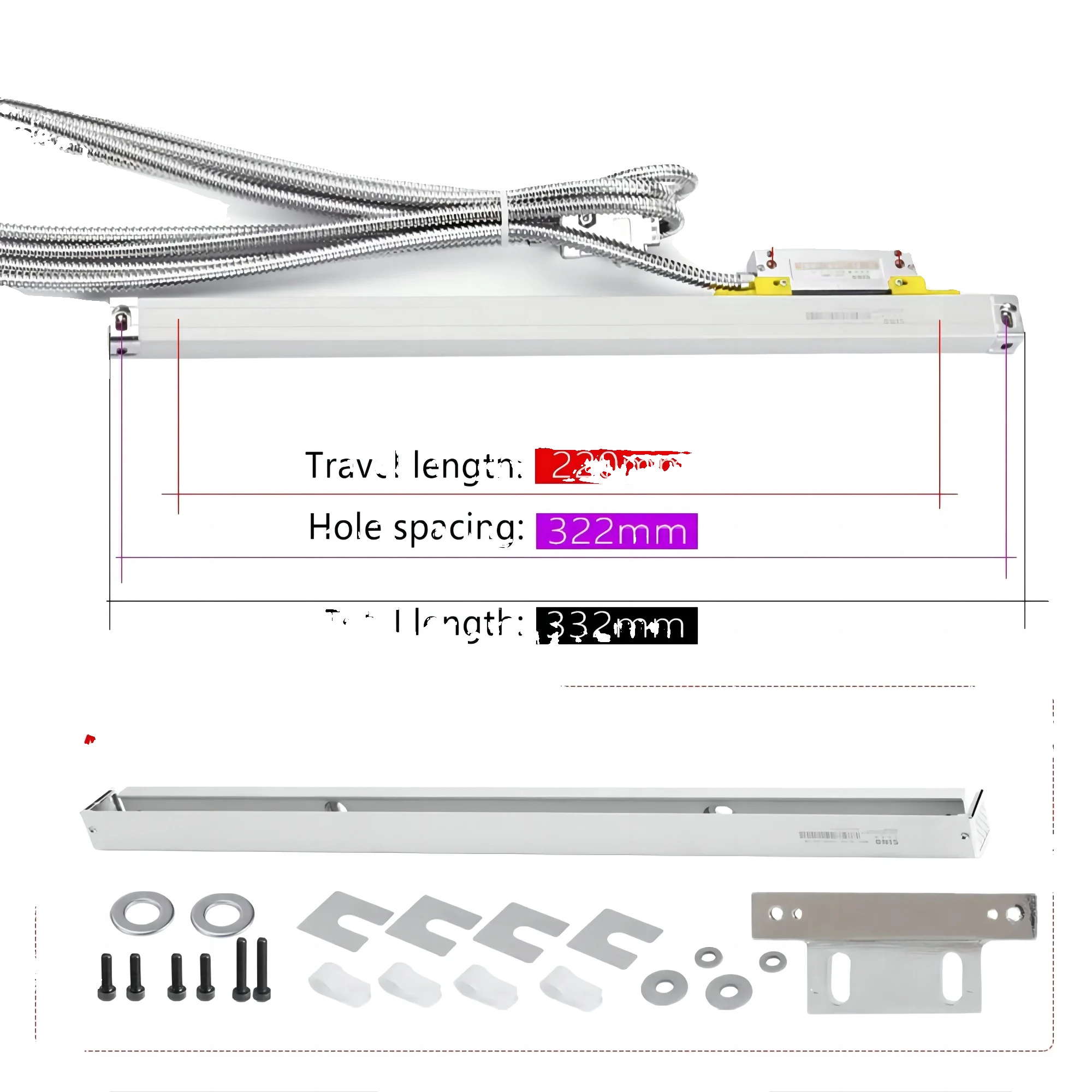 Lineare Skala, Hohe Präzision, Robuster Schutz, Ka-500-220mm