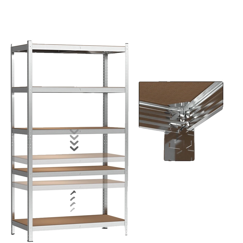 Robuste Regal, 5-ebenen-design, Einfache Montage, 170x75x30cm(h X B X T)