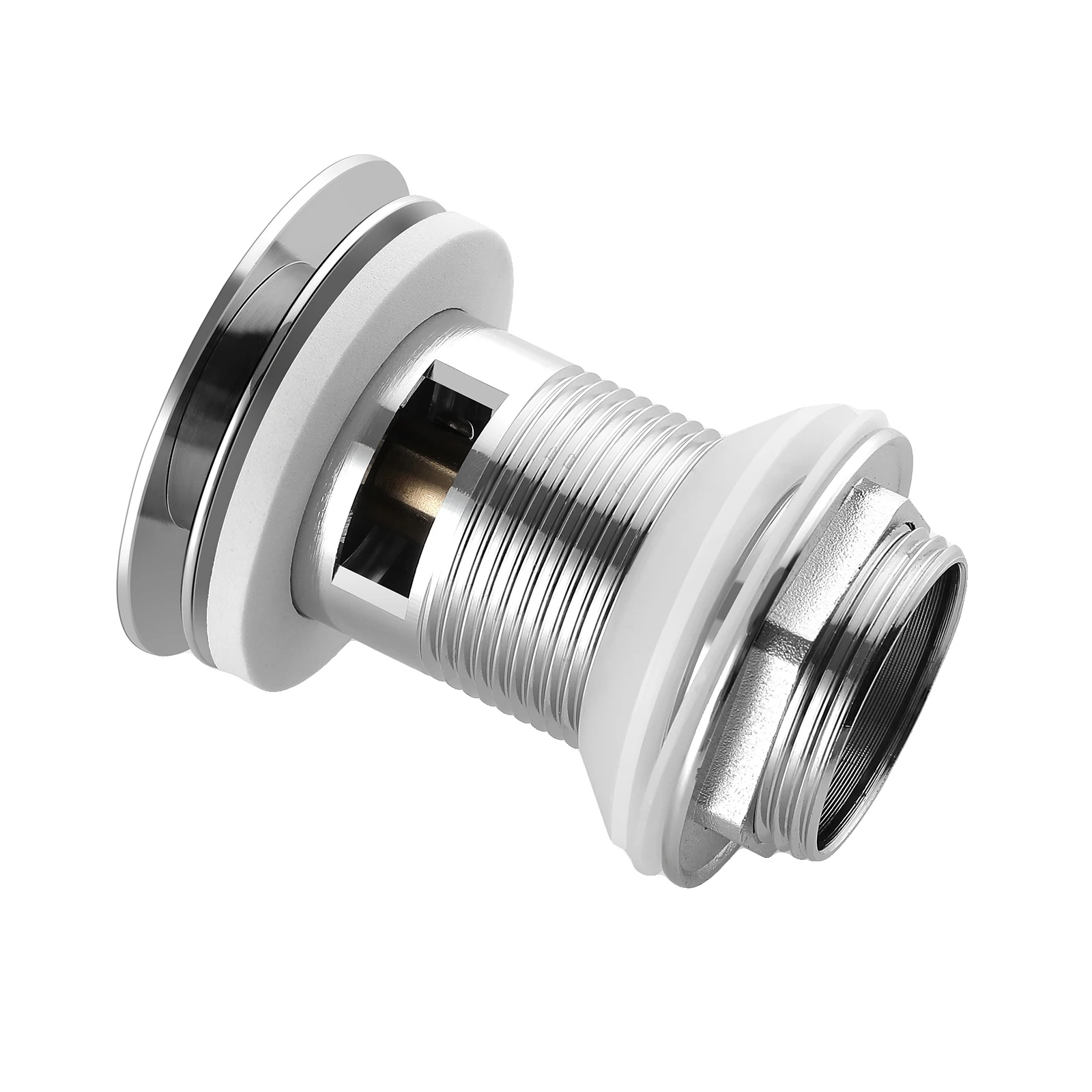 Abfluss, Massive Messingkonstruktion, Einfache Installation, Poliertes Chrom, 66mm