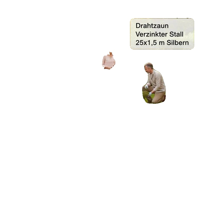 Drahtzaun, Verzinkter Stahl, Für Den Außenbereich, Silber