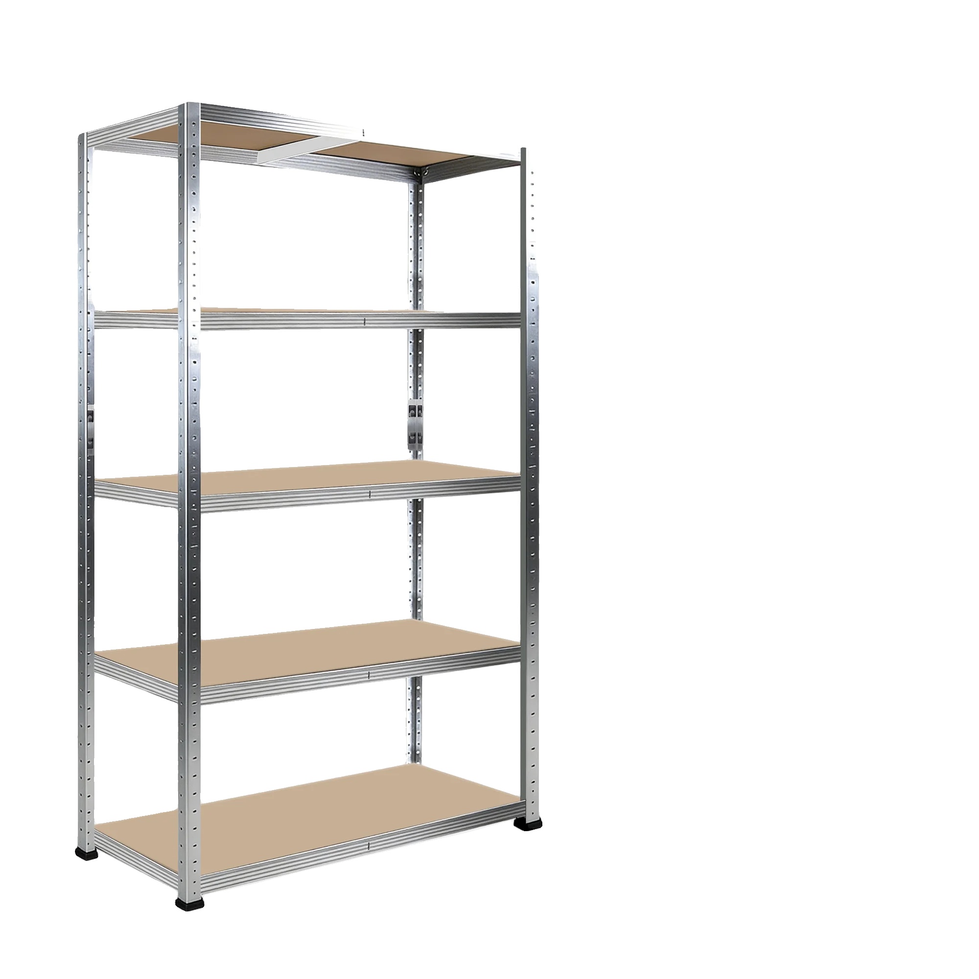 Robuste Metallregaleinheit, 750 Kg Tragfähigkeit, Verstellbare Regale, 2.0m Weiß 90x40cm