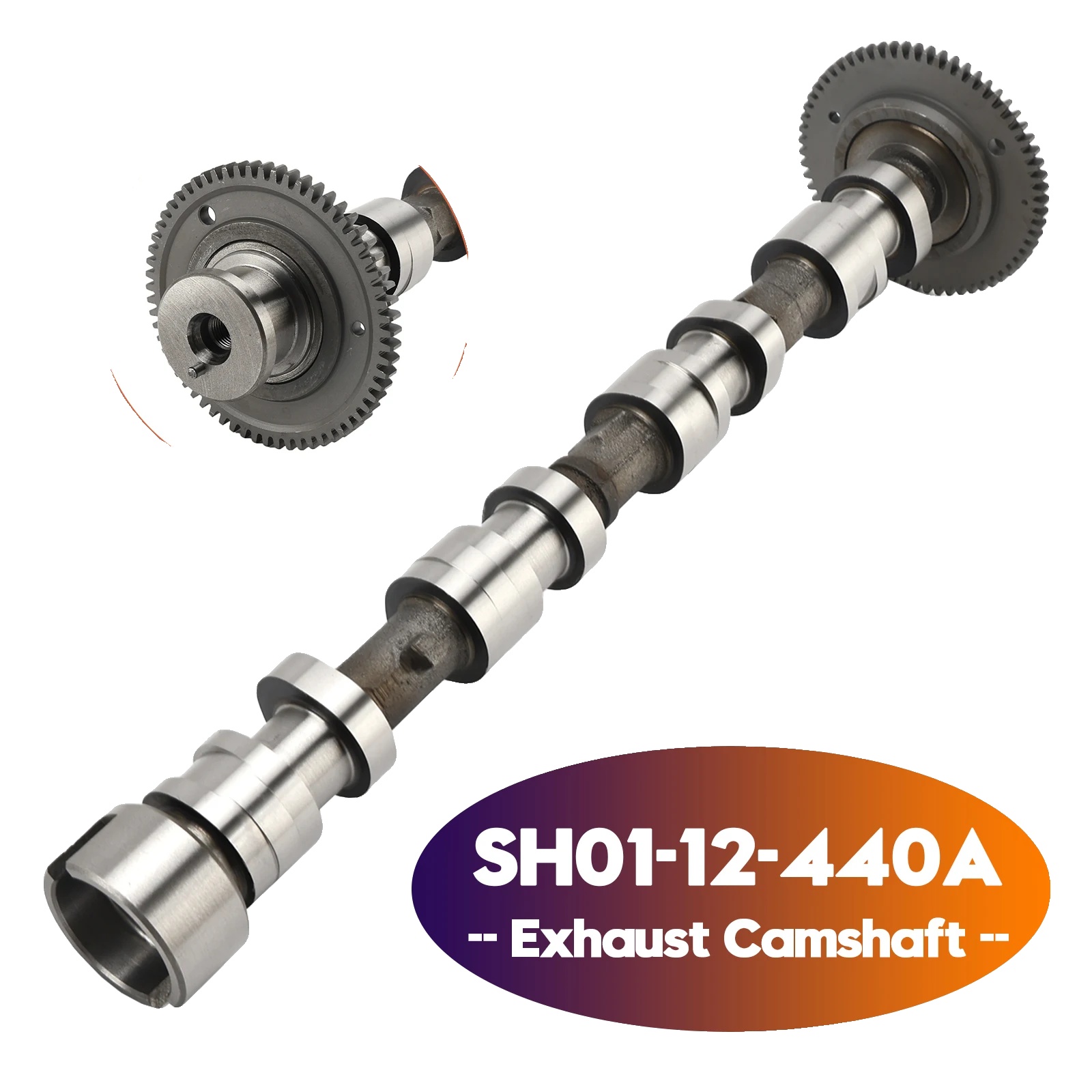 Auspuffnockenwelle, Hochwertiger Stahl, Kompatibel Mit Mittelgroßen Limousinen Und Suvs Mit 2,2 Diesel-motoren, Oem-teilenummern: Sh01-12-440a,