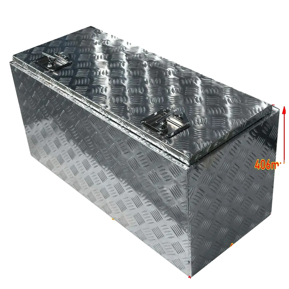 Werkzeugkiste, Aluminium-material, 915 X 410 X 460 Mm Abmessungen, Kompatibel Mit Vans Und Lkw, Hohe Haltbarkeit, Riffelblech-design