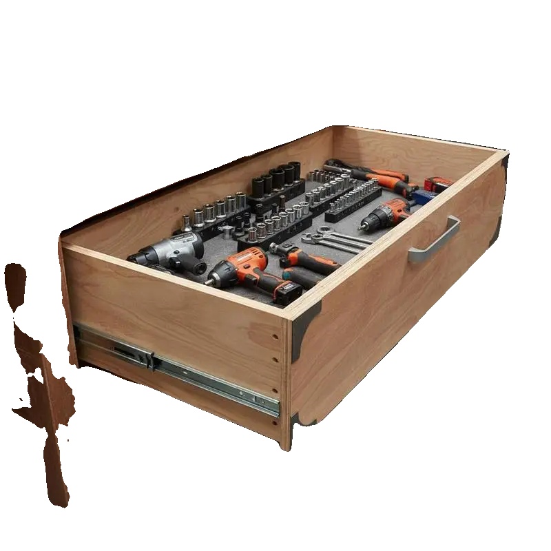 Schubladenschiene, Stahlmaterial, 1524 Mm Länge, 226,8 Kg Tragfähigkeit, Seitlich Montiertes Design, Kugellagermechanismus