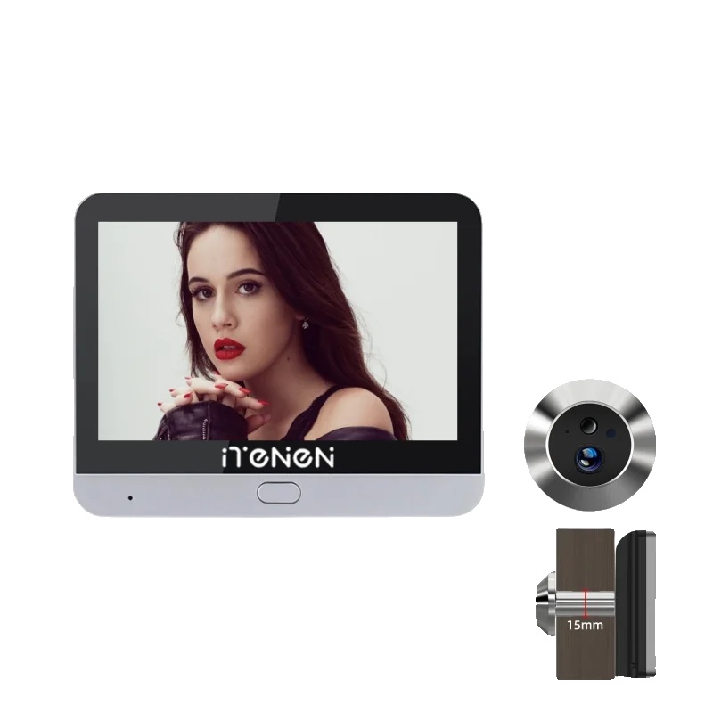 Video-türspion, 1080p Kamera, Drahtlose Konnektivität, Silber(alexa)