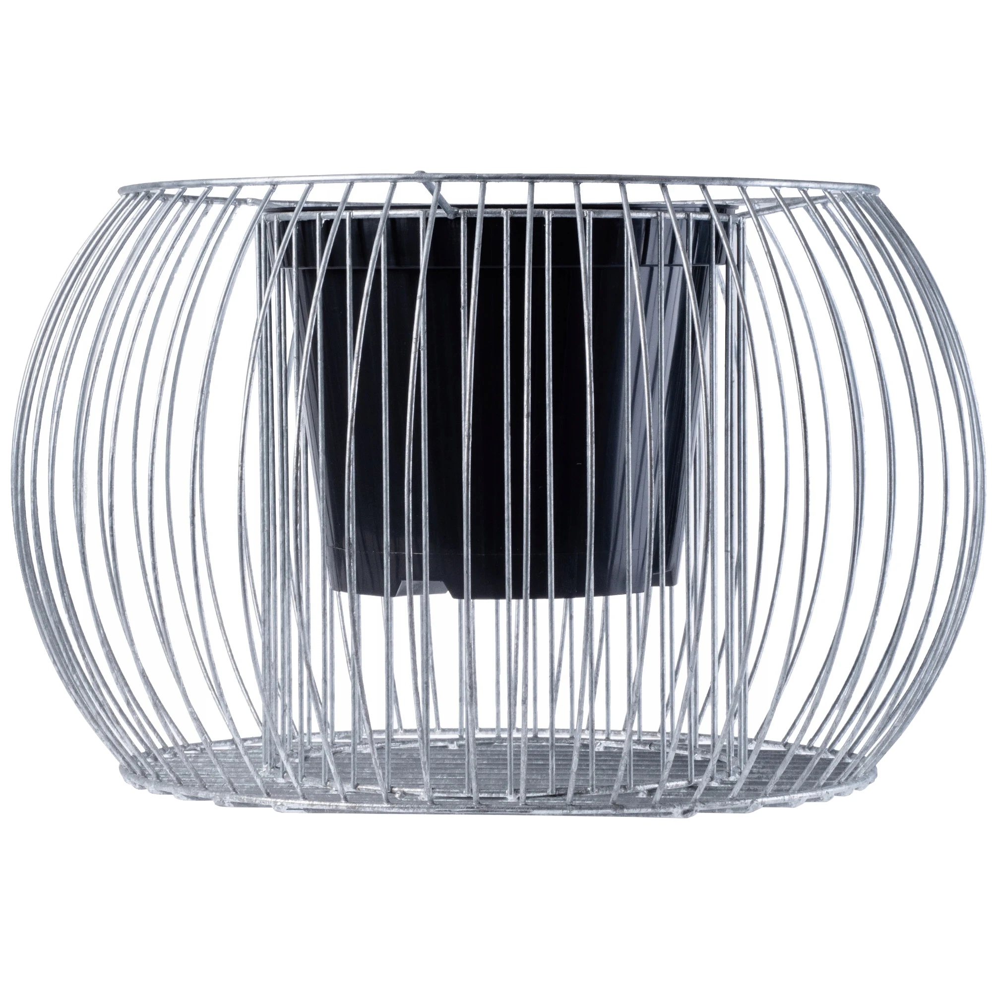 Blumentopf, Stahlmaterial, Einzigartiges Design, Silber