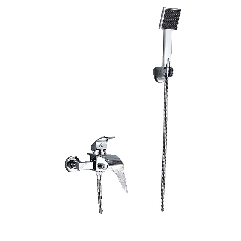 Duscharmatur Set, Wandmontage, Dualsteuerung, Chrom A