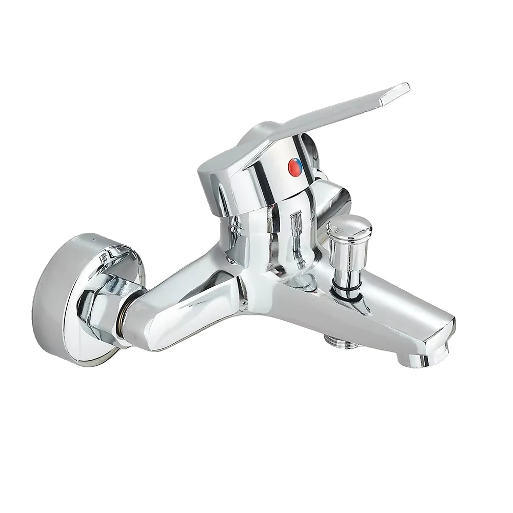 Duscharmatur Set, Wandmontage, Klassisches Design, Chrom