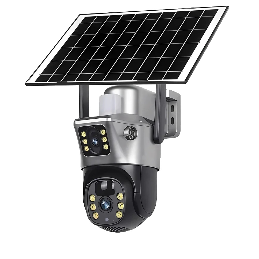 Solar-kamera, Dual-linse, Nachtsicht, Wifi-kamera Ohne Sd