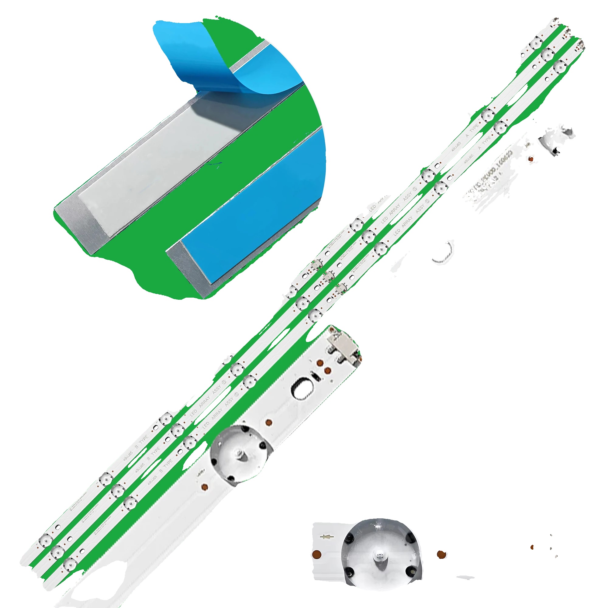 Led-hintergrundbeleuchtungsstreifen, Kompatibel Mit Mehreren Modellen, 27 Leds, Eingangsspannung 12v, Geringer Energieverbrauch, Langlebige