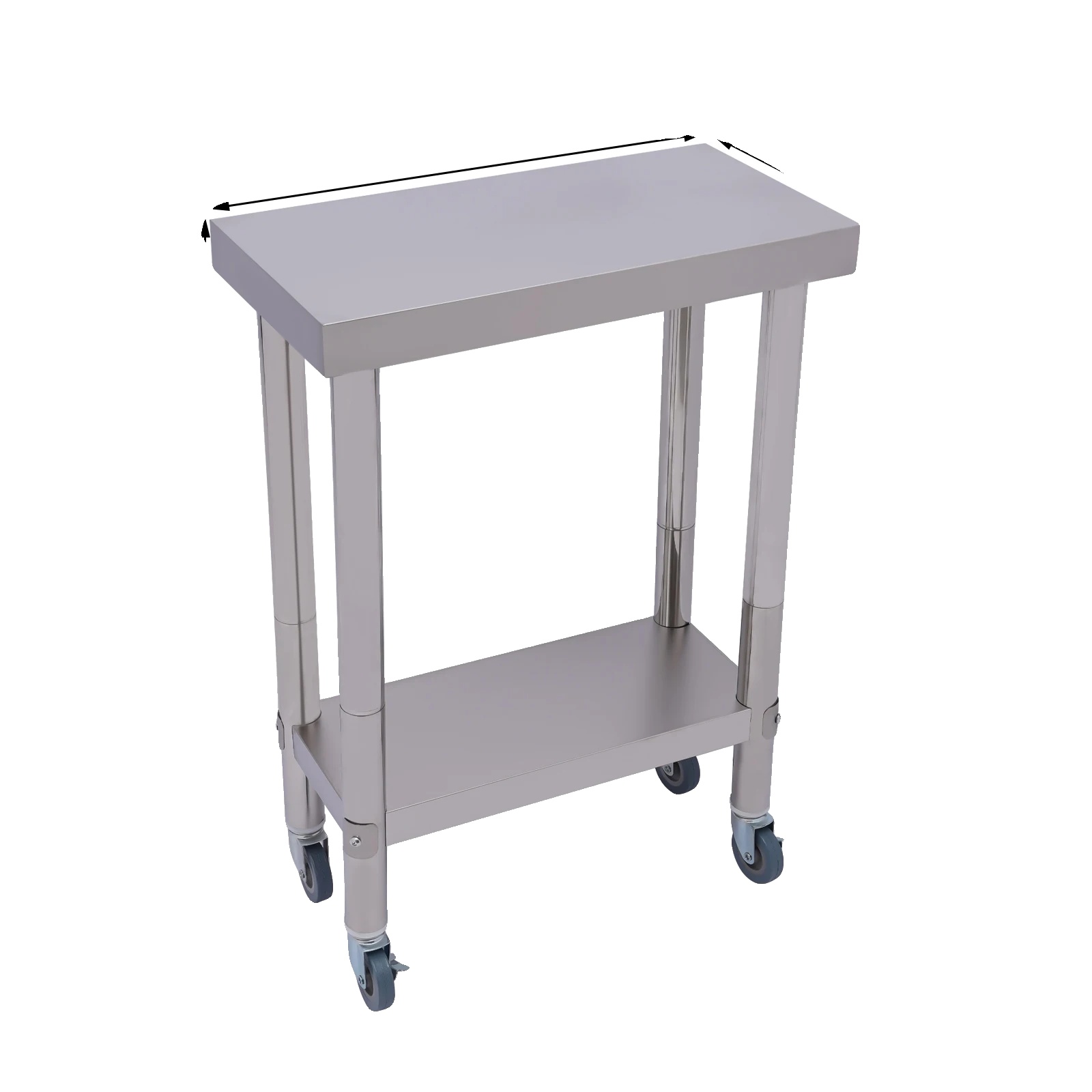 Küchenvorbereitungstisch, Robuste Bauweise, Leicht Zu Reinigende Oberfläche, Silber