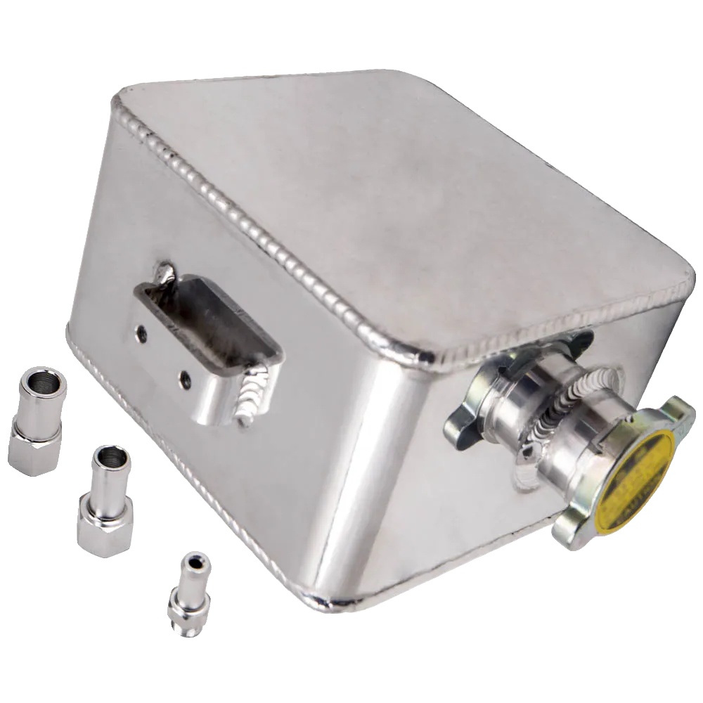 Kühlmittel-überlaufbehälter, Aluminium, 2,5 Liter Kapazität, Universelle Passform, Verbesserte Kühlleistung, Leichtes Design