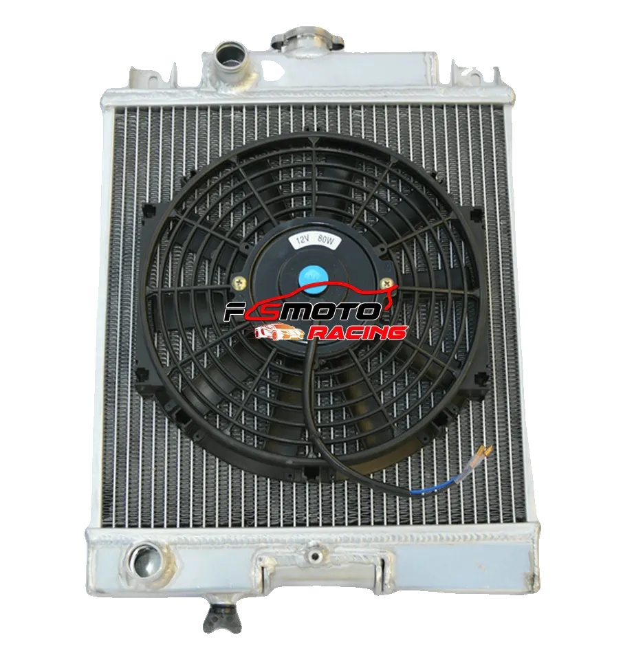 Kühler, Aluminium, 350mm X 330mm X 40mm, Φ1.125" Einlass/auslass, Kompatibel Mit Suzuki Swift Gti 1989-1994, 2 Reihen