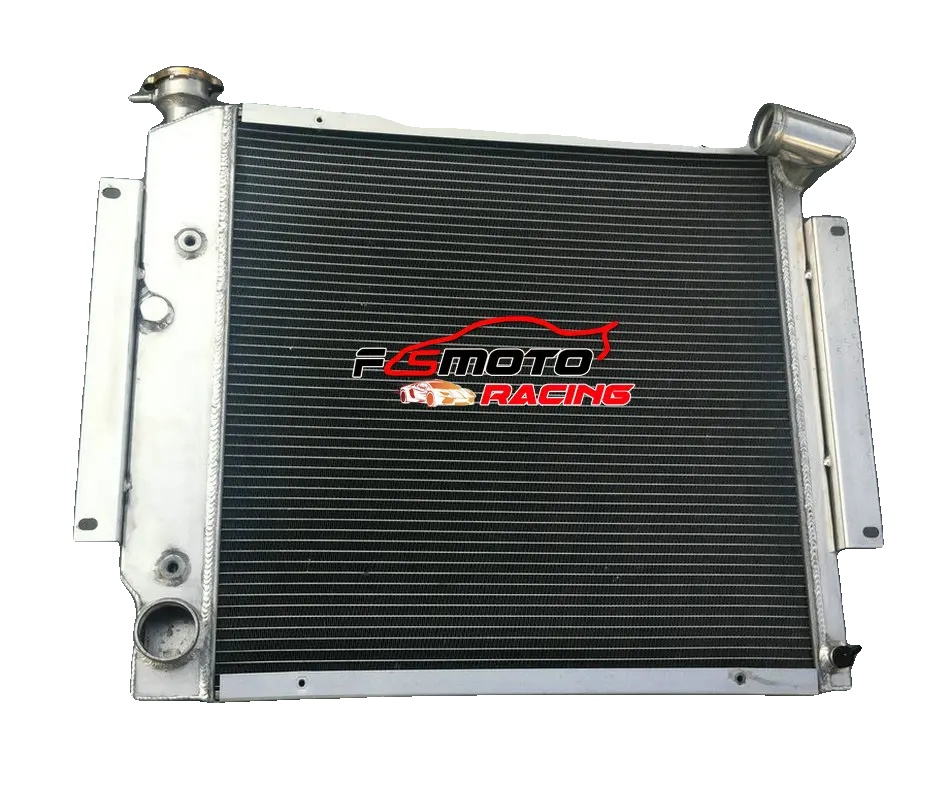 Aluminiumkühler, 3 Reihen, 56mm Dicke, Kernabmessungen 22 1/8" X 21 3/4", Erhöhte Kühlkapazität 30%, Kompatibel Mit International Scout Ii & Pickup