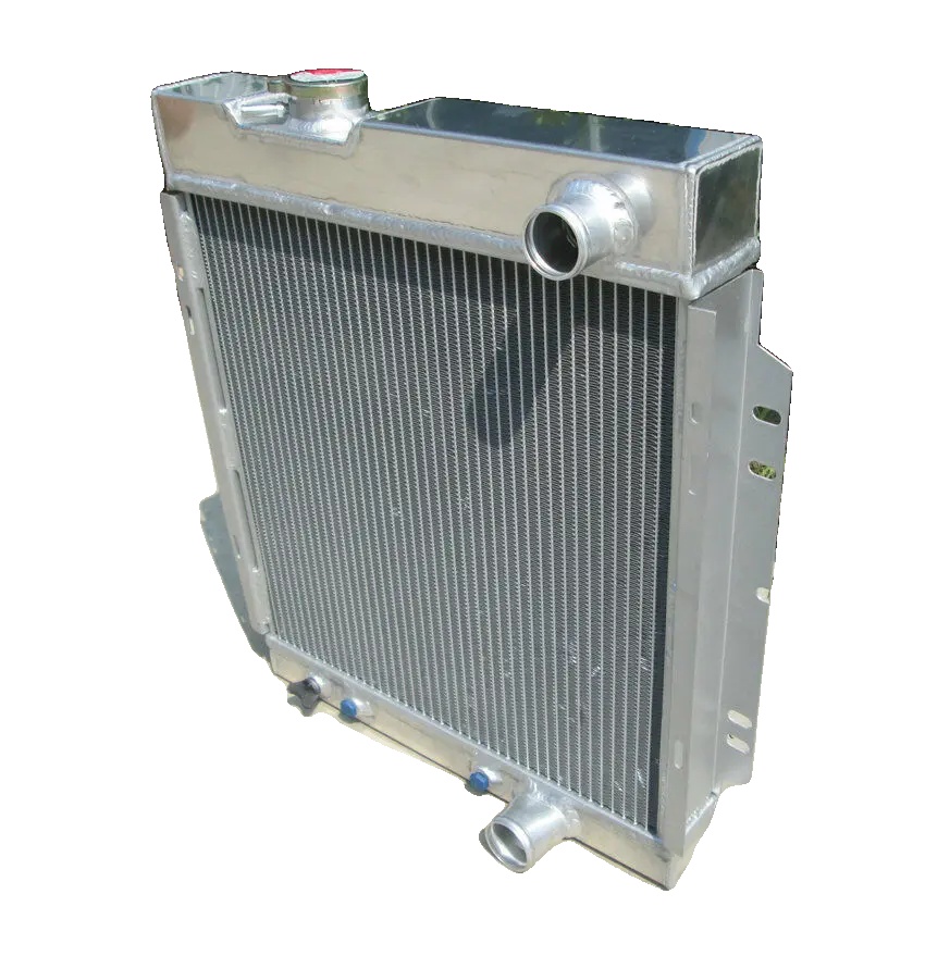Aluminiumkühler, Kernmaß 430mm X 420mm X 56mm, Kompatibilität Ford Mustang V8 289 302 Windsor, Gewicht Ungefähr 7 Kg, Verbesserte Kühlleistung,
