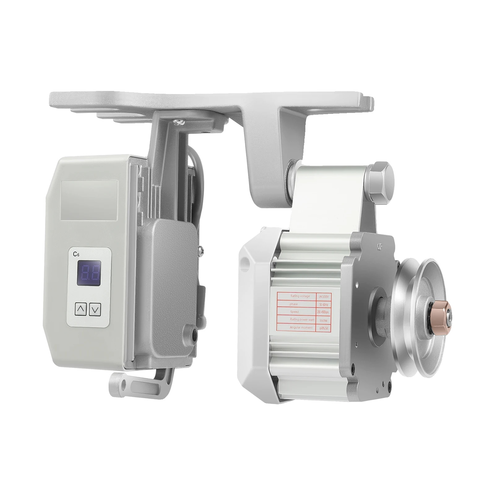 Nähmaschinenmotor, 550w Leistung, 200-4500 U/min Geschwindigkeitsbereich, Silber
