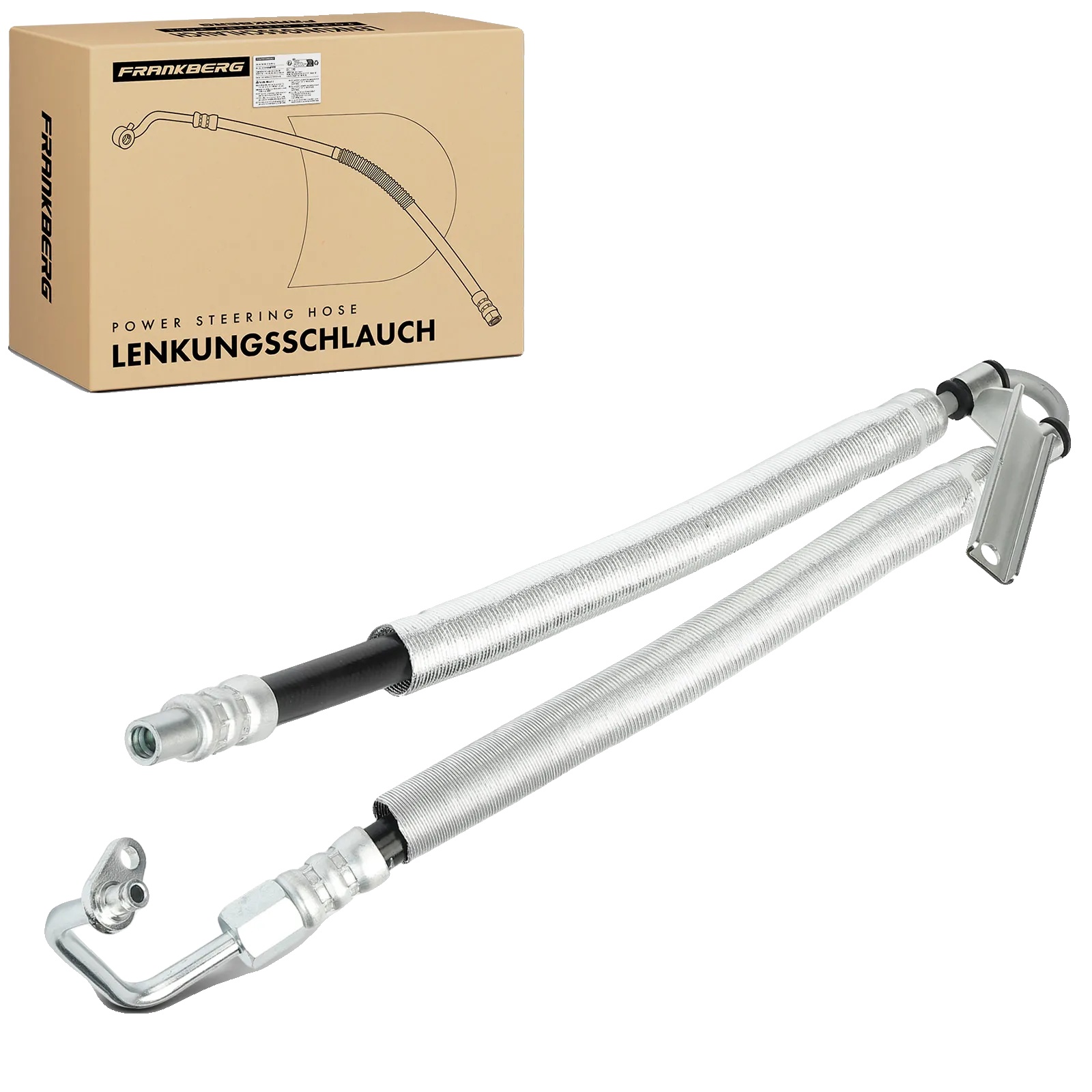 Servolenkungsleitung, Synthetischer Gummi, Kompatibel Mit Ford Mondeo Iv V, Für Linkslenkerfahrzeuge, Verbindet Hydraulikpumpe Mit Lenkgetriebe,