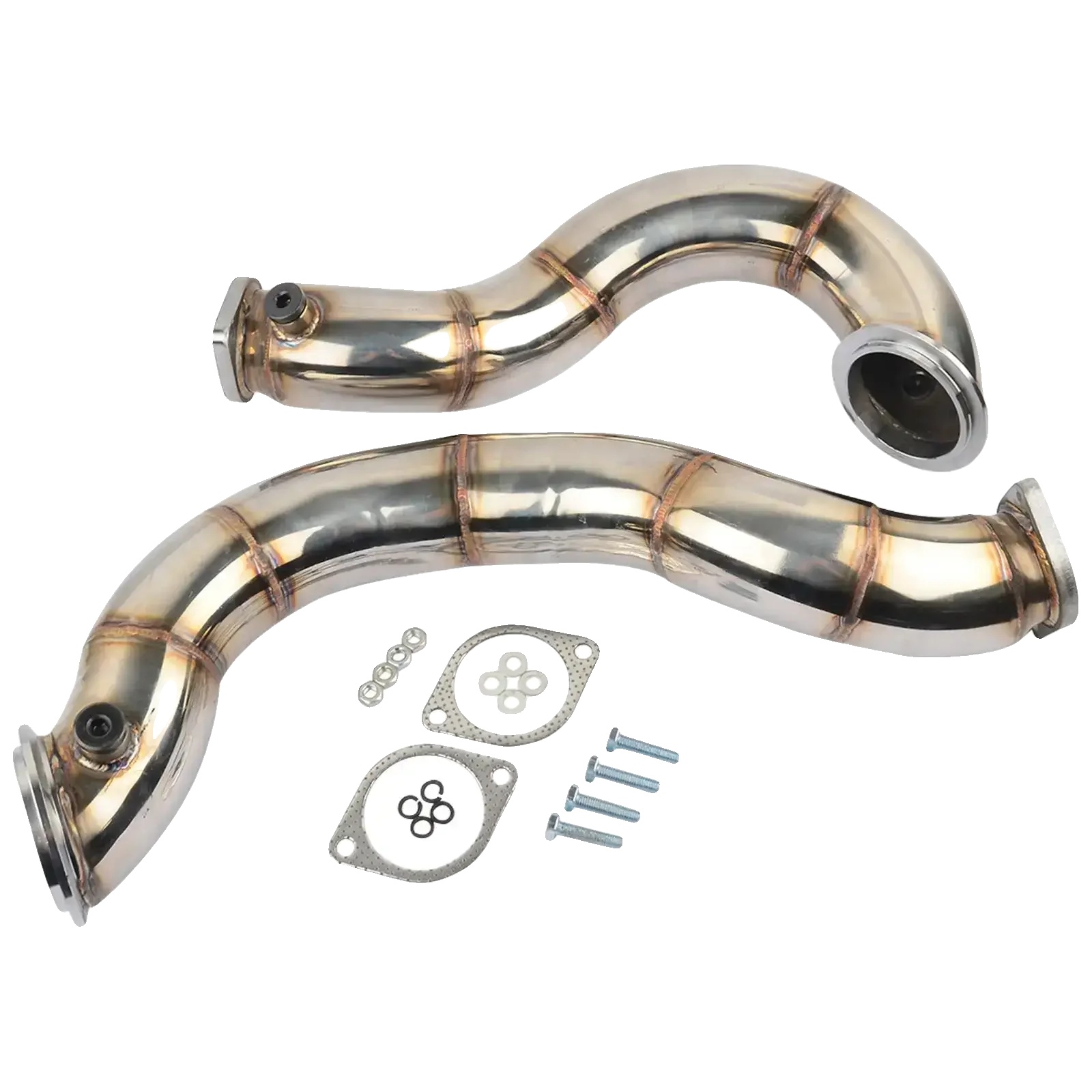 Downpipe Abgaspipeline, 3 Zoll Eingang, 2,5 Zoll Ausgang, 1,59 Mm Dicke, Passend Für Hochleistungsmotor N54, Mittelteil