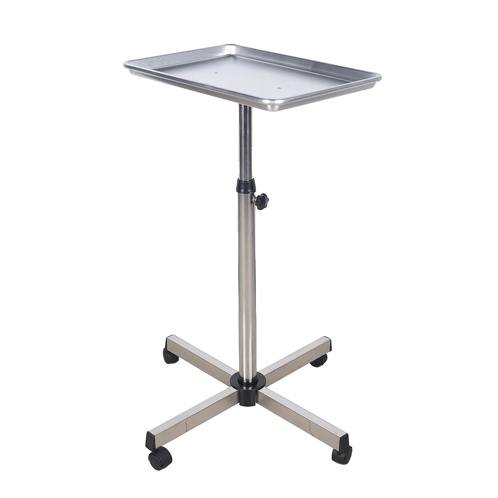 Friseurtrolley, Höhenverstellbar, Langlebiges Design, Silber