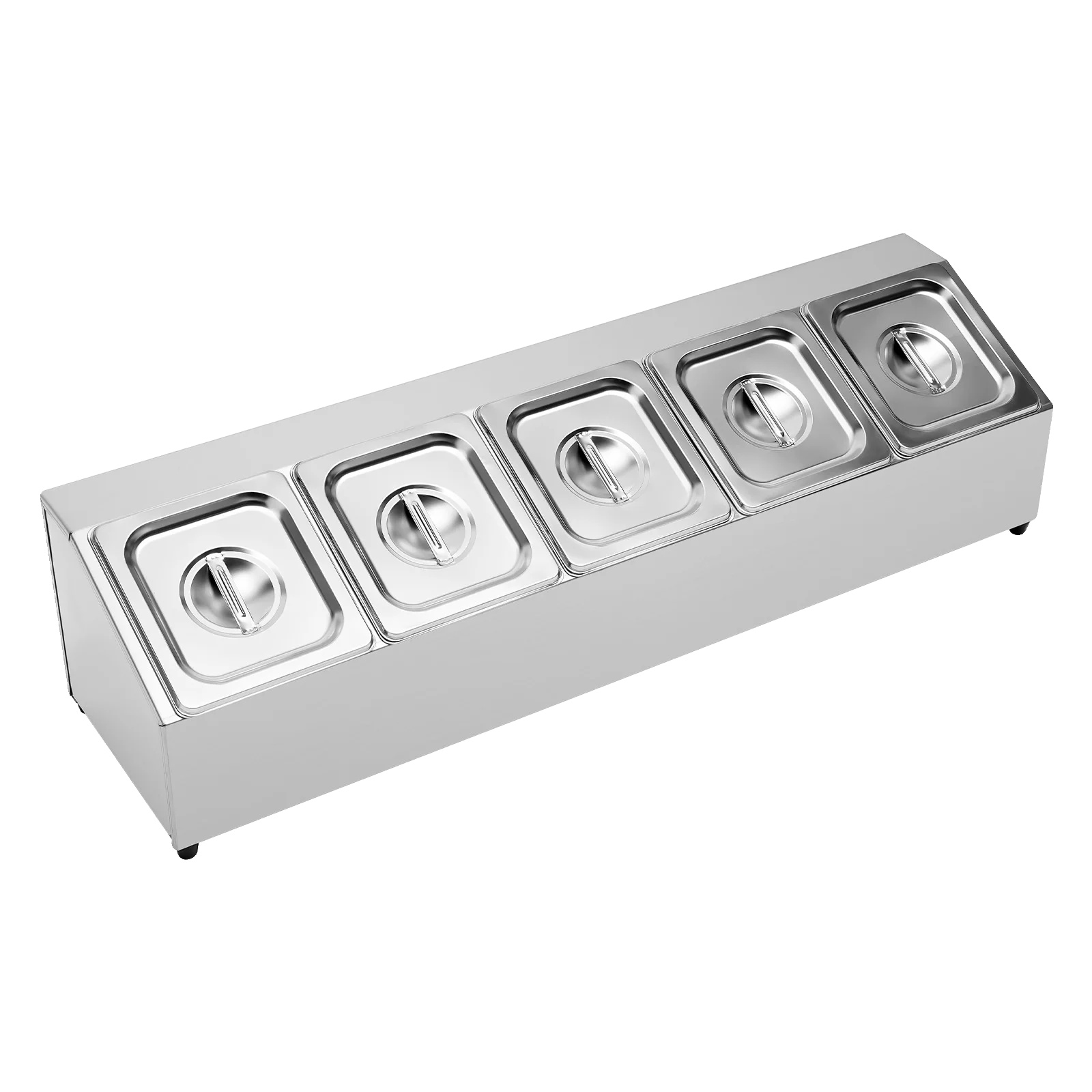 Gewürzorganizer, 5-fächer-design, Langlebiger Edelstahl, Silber