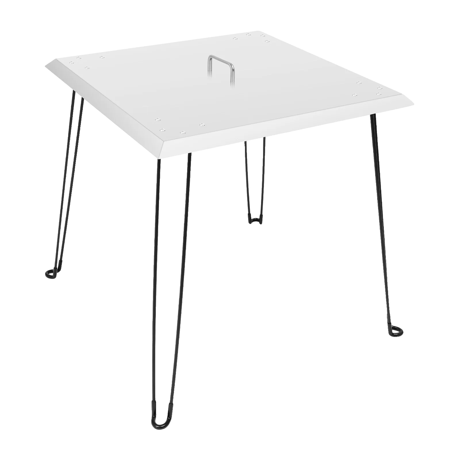 Feuerstelle Wärmeabweiser, Edelstahl, Tragbares Design, Silber