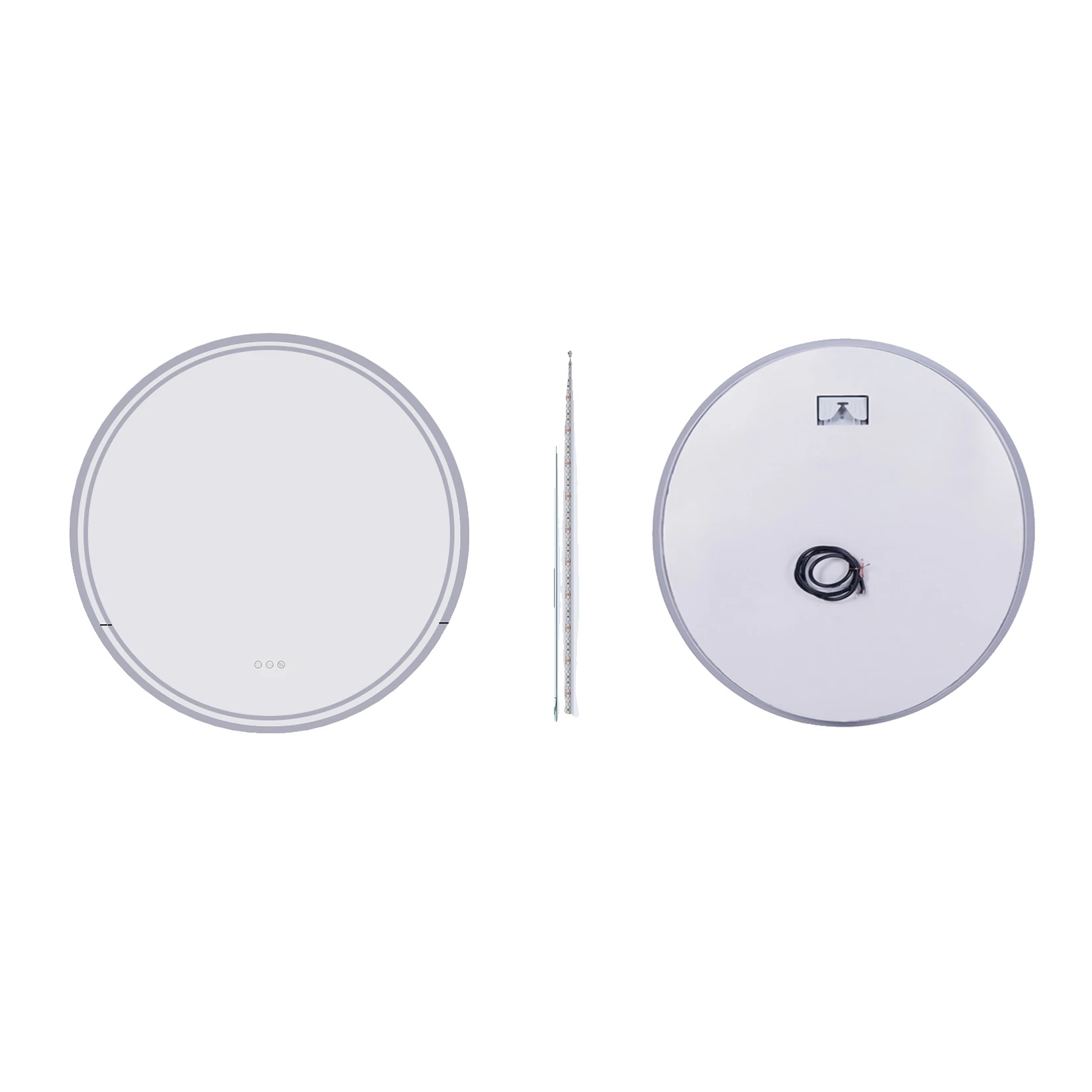 Badezimmerspiegel, Led-beleuchtung, Anti-beschlag-funktion, 600x600mm