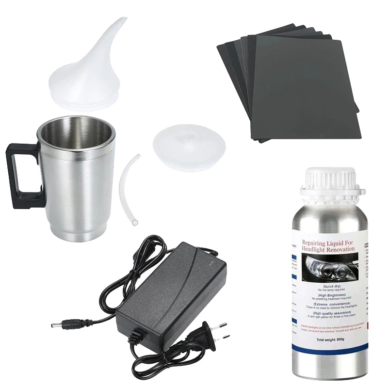 Scheinwerfer-restaurierungsset, Flüssigpolymer, Benutzerfreundliche Anwendung, Set 1 Karton-kit