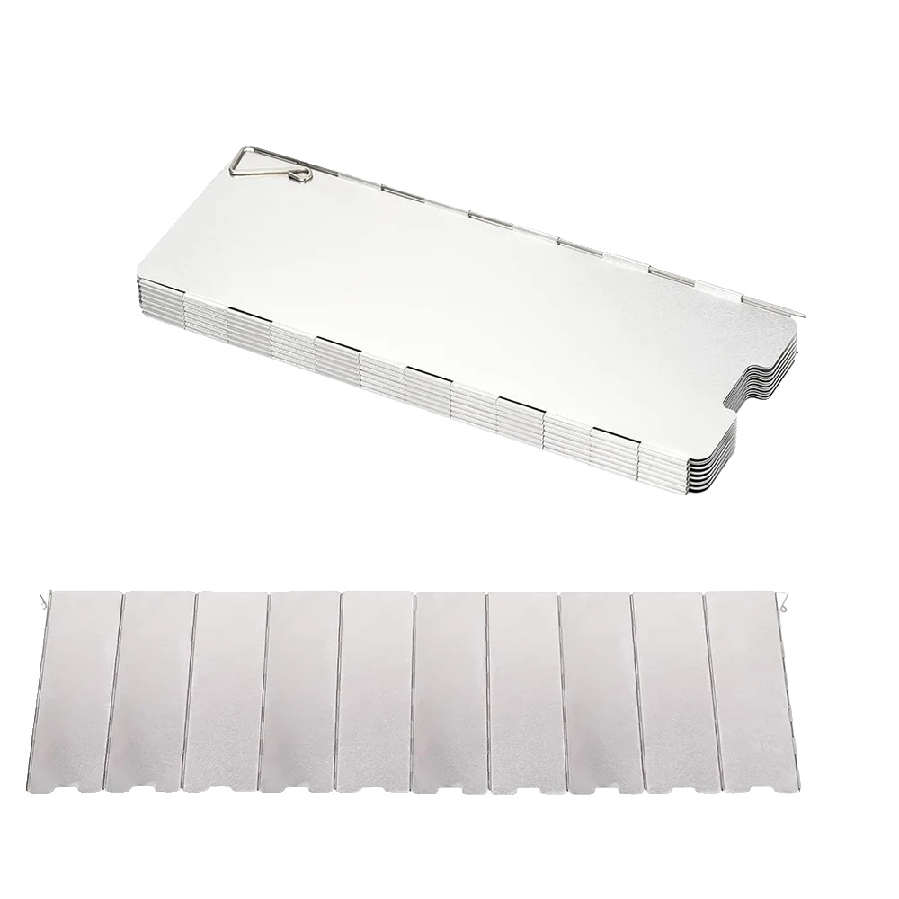 Windschutz, Tragbares Design, Langlebige Aluminiumlegierung, 10 Teller