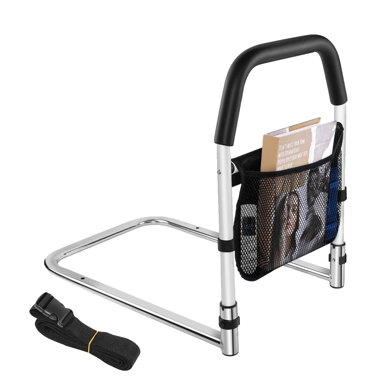 Armlehnenreling, Material Aus Kohlenstoffstahl, Maximale Belastung 136 Kg, Verstellbare Abmessungen, Polyester-schaumstoffgriff, Einfache
