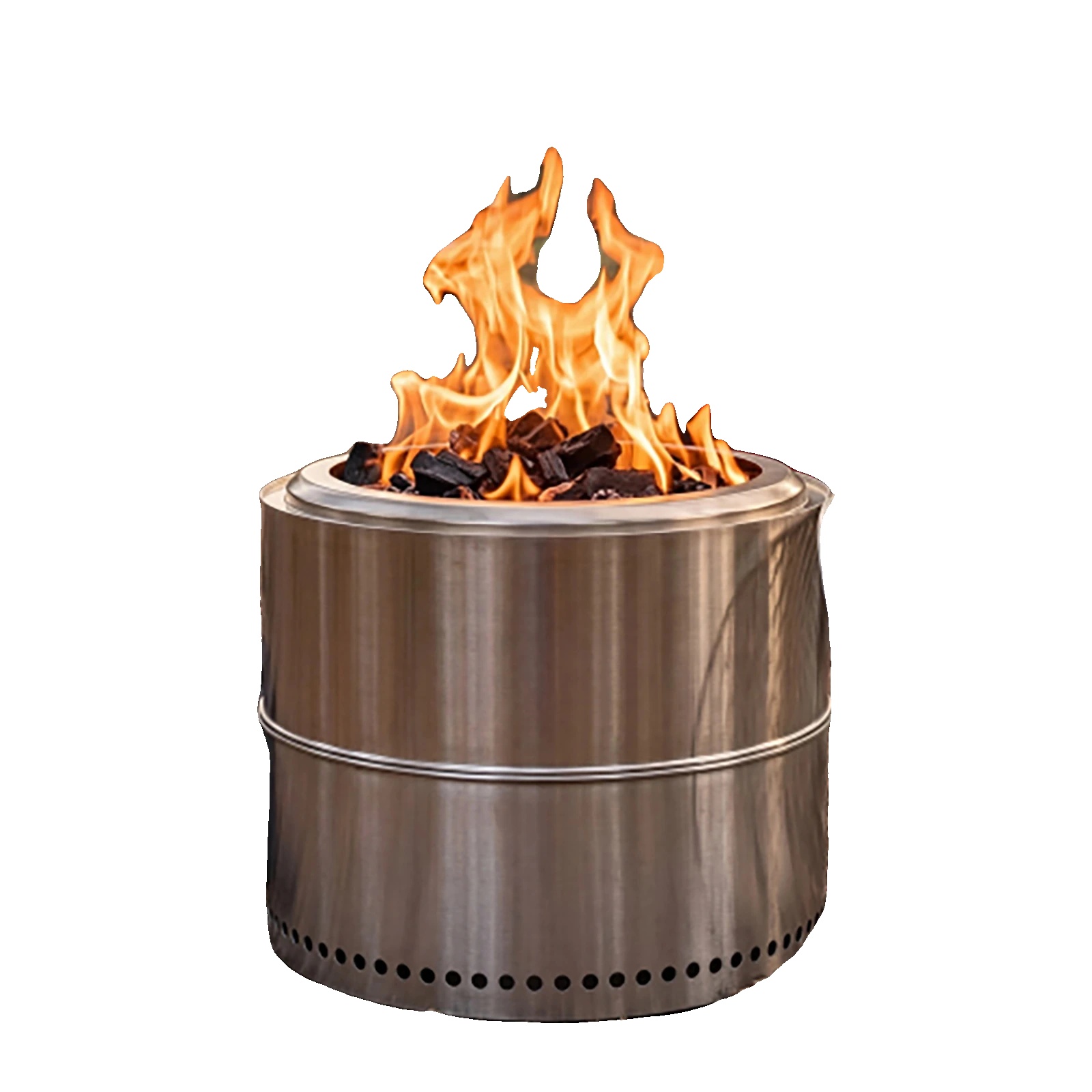 Feuerstelle, Tragbar, Aus Edelstahl, Mit Niedrigem Rauchdesign, W3313p359374