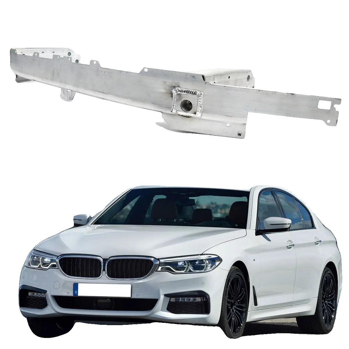 Frontstoßstangenverstärkung, Aluminium, 145 Cm Länge, 39 Cm Höhe, 14 Cm Breite, Passend Für Luxuslimousine Serie G30 G31 2017-2020