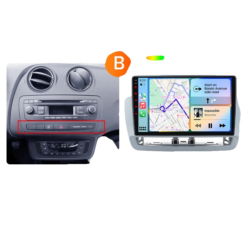 Carplay, Multimedia-funktionalität, Kompatibel Mit Seat Ibiza 6j Mk4 2008-2013, V1 (2+64g)-b