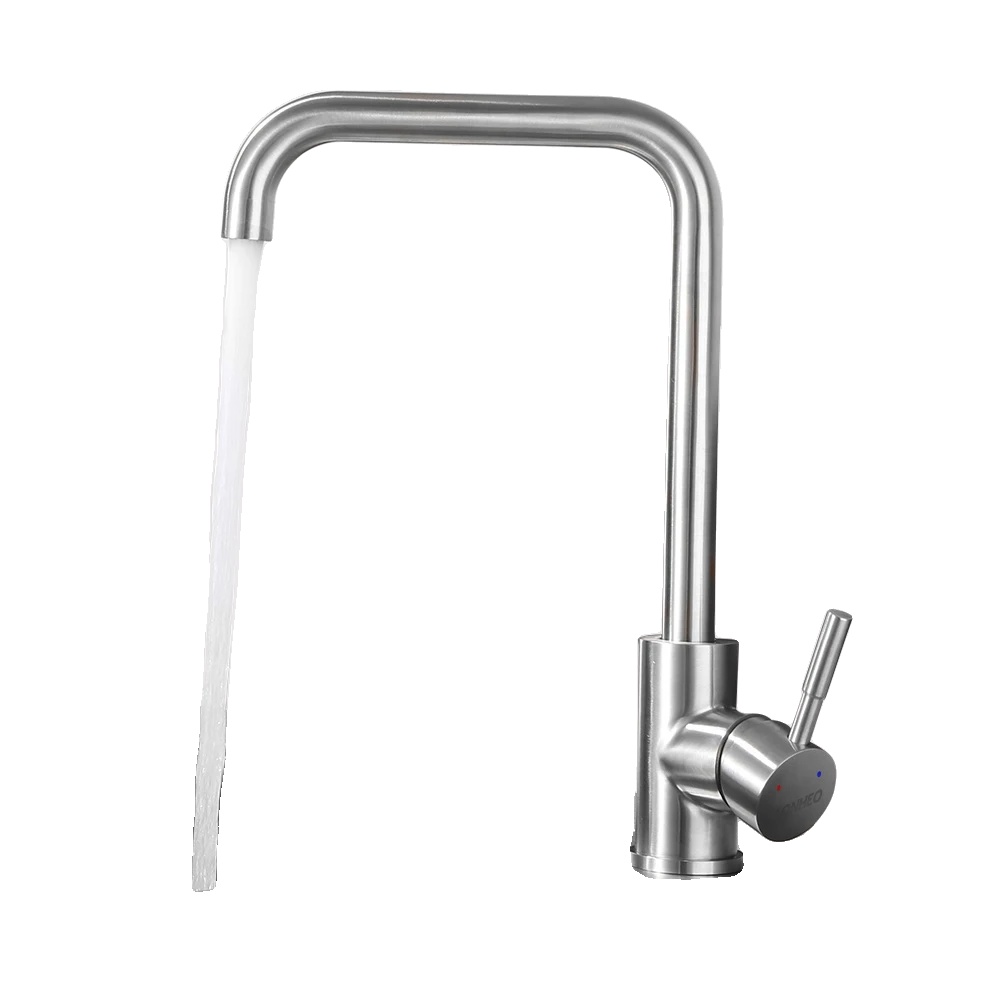 Küchenarmatur, Edelstahlkonstruktion, Zeitgemäßes Design, Chrom, G3/8