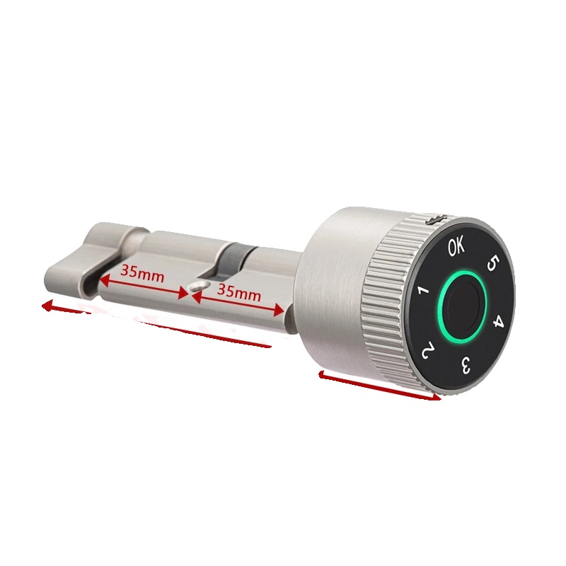 Smart Lock, Fingerabdruck- Und Bluetooth-entsperrung, Einfache Installation, Klein 70 Silber