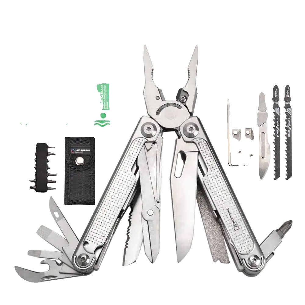 Multifunktionales Werkzeugset, Langlebiger Edelstahl, Kompaktes Design, Dl301