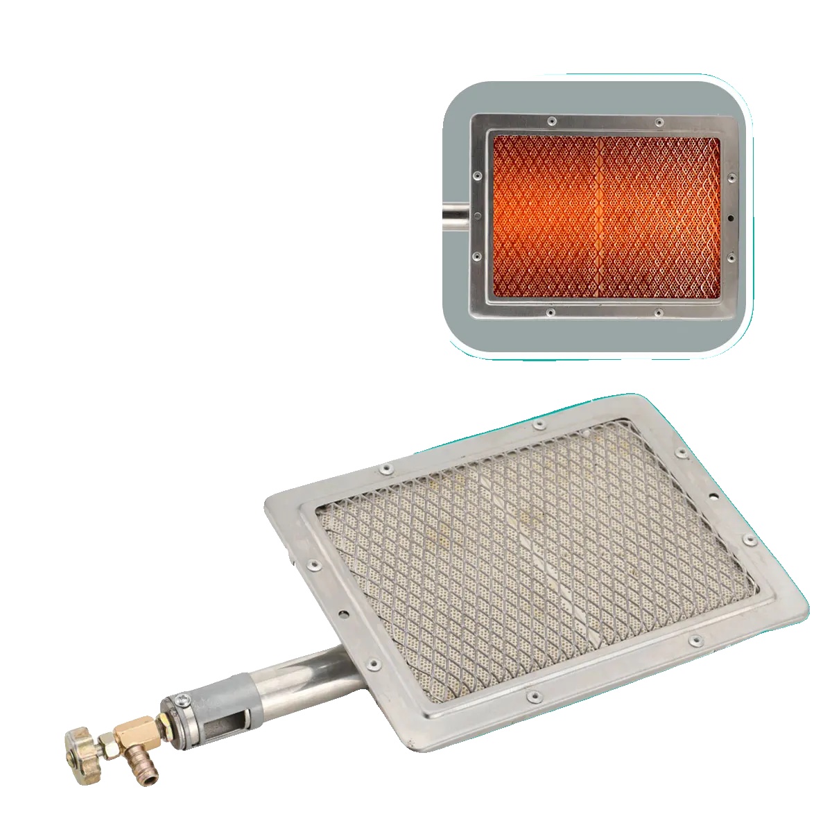 Gasgrill, Infrarottechnologie, Vielseitiges Kochen, 22x17cm