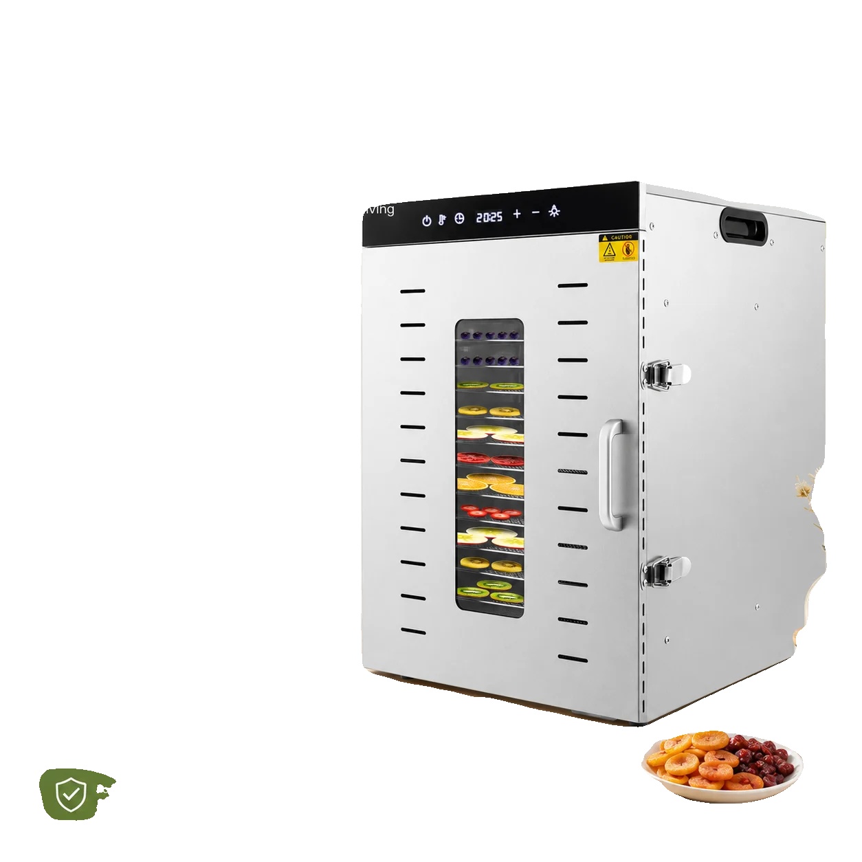 Lebensmittel-dehydrator, 1500w, 220v-240v, 16 Tabletts, Temperaturbereich 30-90°c, Zeitbereich 0,5-24h