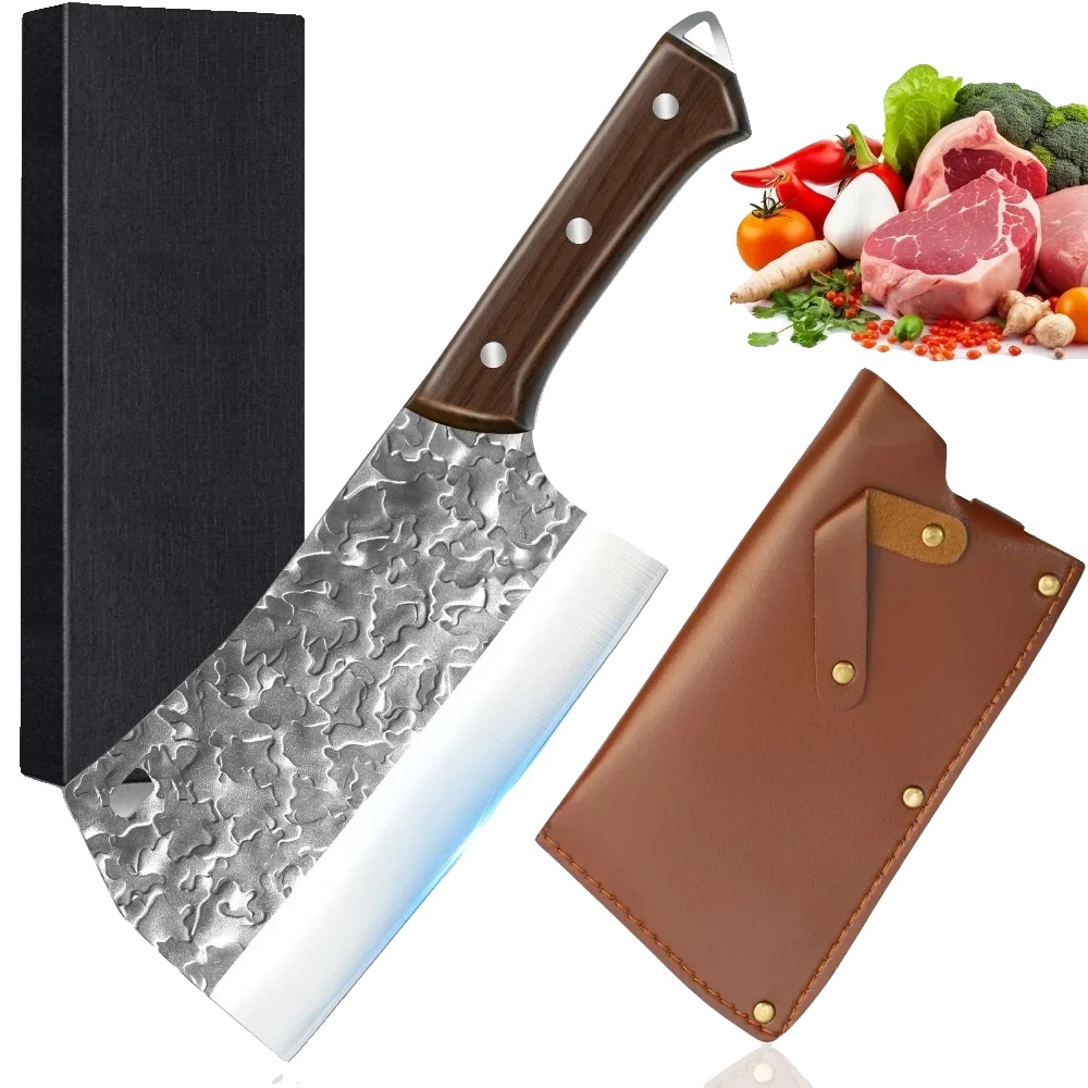 Fleischmesser, Hochkohlenstoffstahl, 17,8 Cm Klingenlänge, 12,2 Cm Griff Länge, 646 G Gewicht, Umweltfreundlich