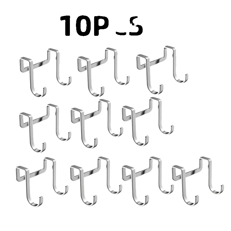 S-förmiger Haken, Edelstahlmaterial, Vielseitiges Design, 10pcs-mini