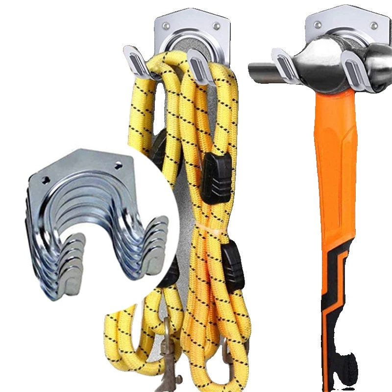 Wandhaken, Metall, 7 X 6 X 5,5 Cm, Packung Mit 5, Korrosionsbeständig, Für Garten- Und Haushaltswerkzeuge