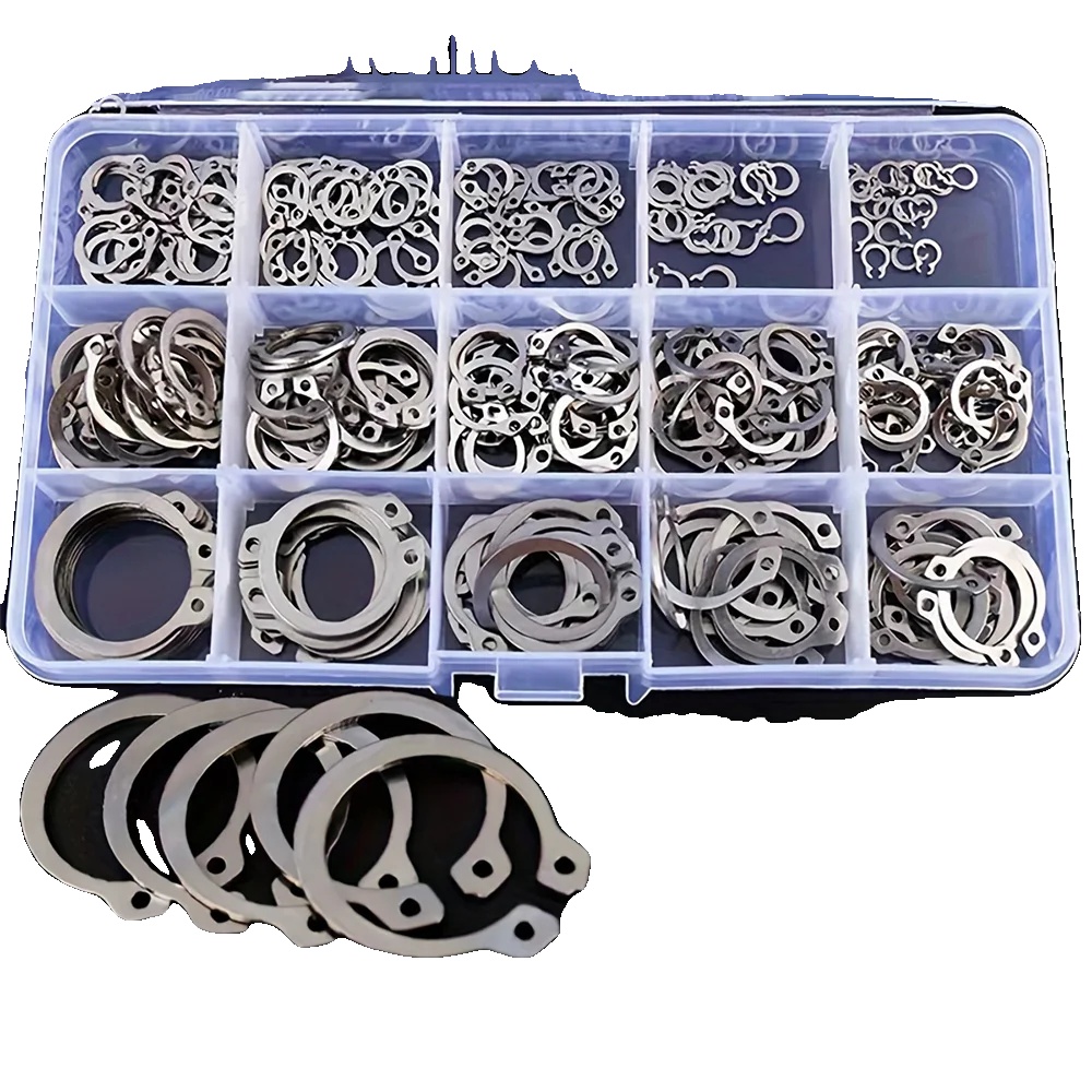C-klemme Externe Sicherungsring Set, Edelstahl, 240 Teile, 240pcs