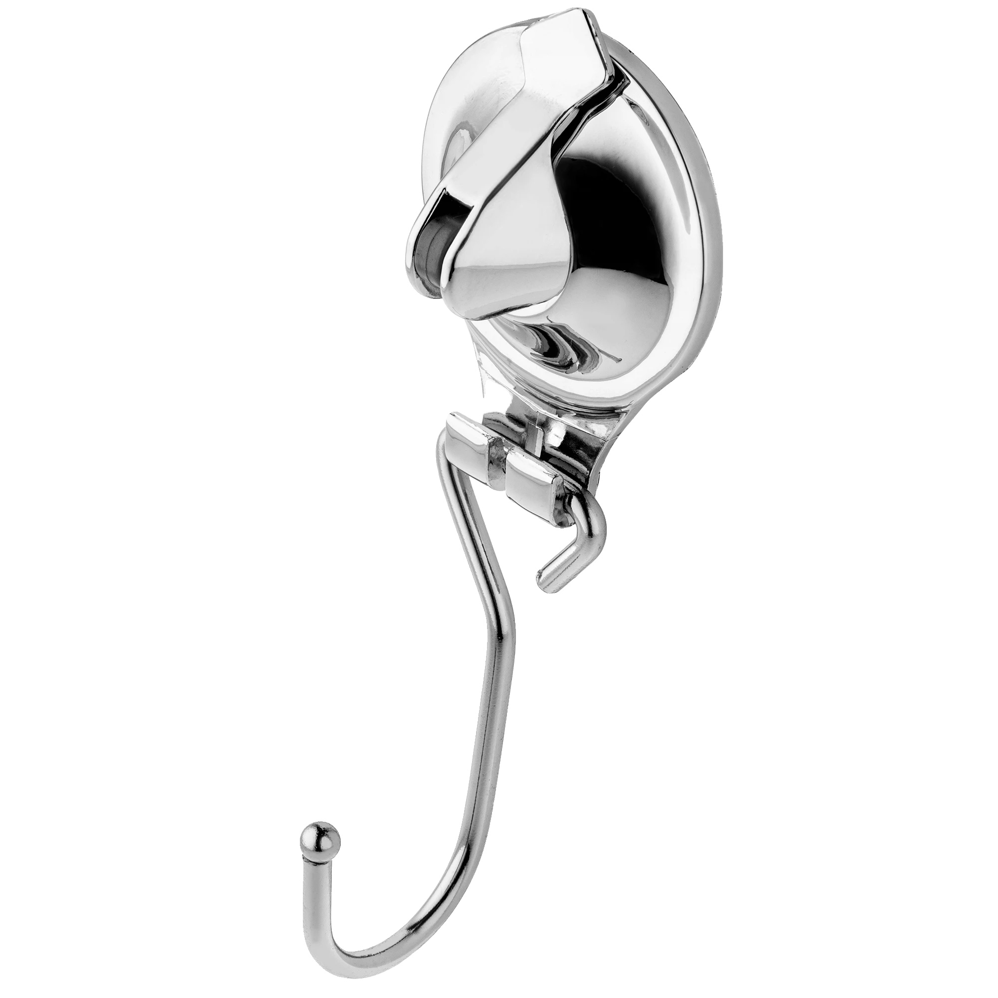 Haken, Saugnapf, 10 Kg Tragfähigkeit, Silber