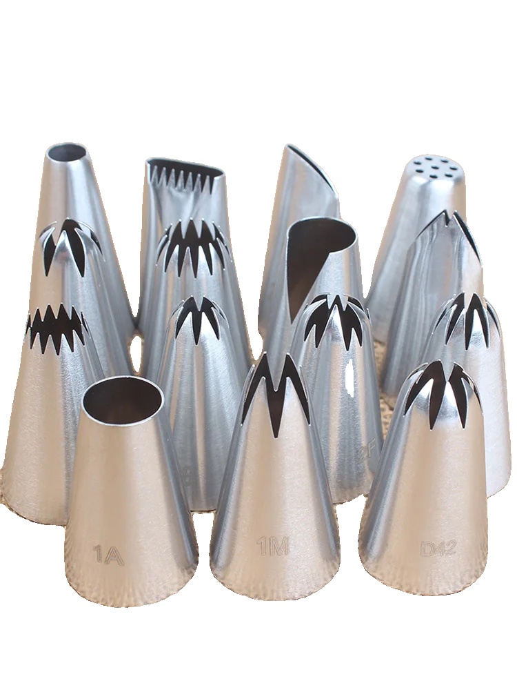 Rohrdüsen-set, Edelstahl, Ideal Zum Tortendekorieren, 15pcs