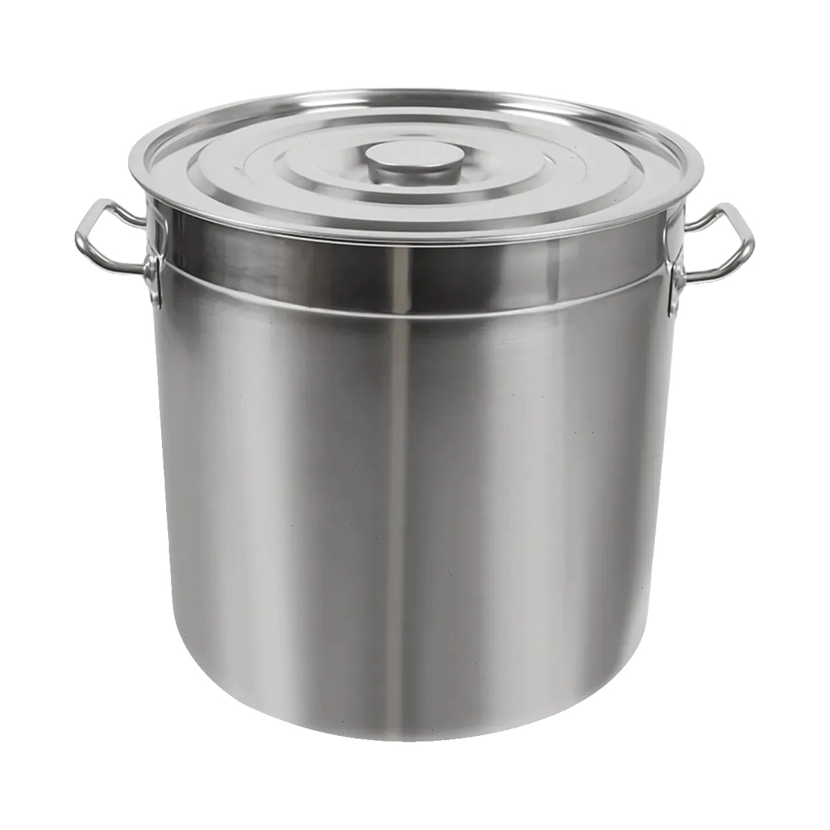 Edelstahl-stocktopf, 50l Fassungsvermögen, Langlebige Konstruktion, Silber