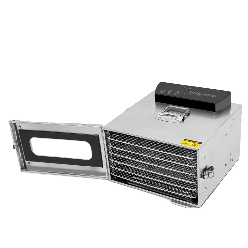Lebensmittel-dehydrator, 6 Ebenen, 400w Leistung, 220v Spannung, Einstellbare Temperatur 30-85℃, Timer 0,5-24h