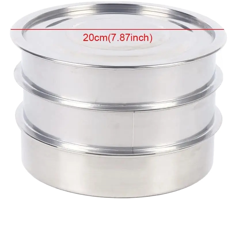 Keimschale, Edelstahl, Komplettes Anbau-set, Silber