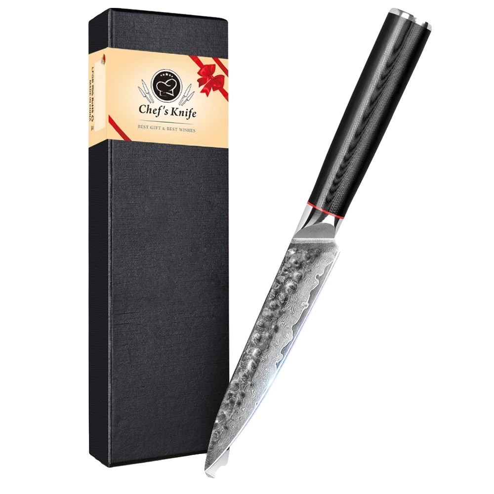 Küchenmesser, Damaststahl, Ergonomischer Griff, Utility Knife