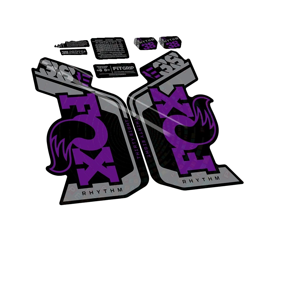 Fahrradaufkleber, Langlebiges Vinyl, Anpassbares Design, Violett